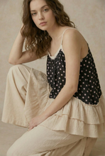 Black Polka Dot  Layered Mello Tunic