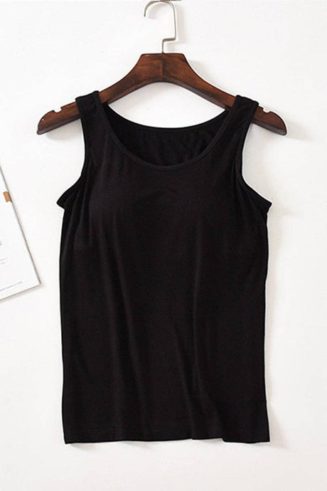 Black Elegant Sleeveless Tank Top