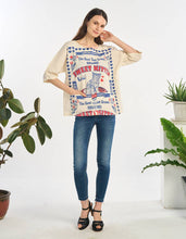 Swan Crewneck Cotton Top