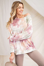 Mauve Sage Tie Dye Fleece Top 10/9/23 7170
