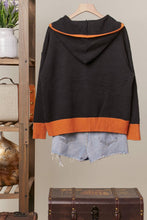 Black Halloween Ghost Patch Zip up Hoodie