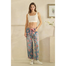 Denim Washed Floral Barrel Oli+Hali Jeans