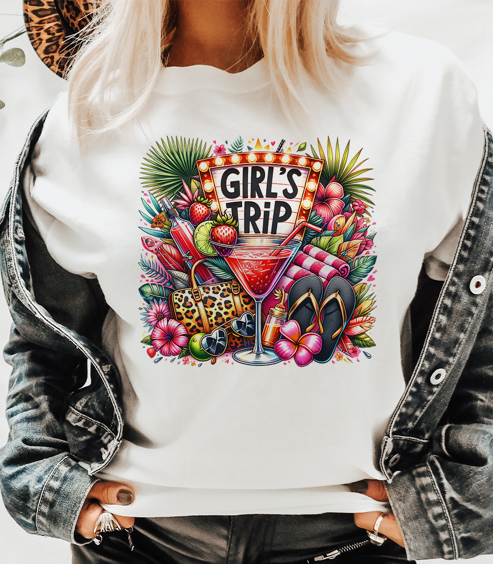 Natural Girl's Trip Tee