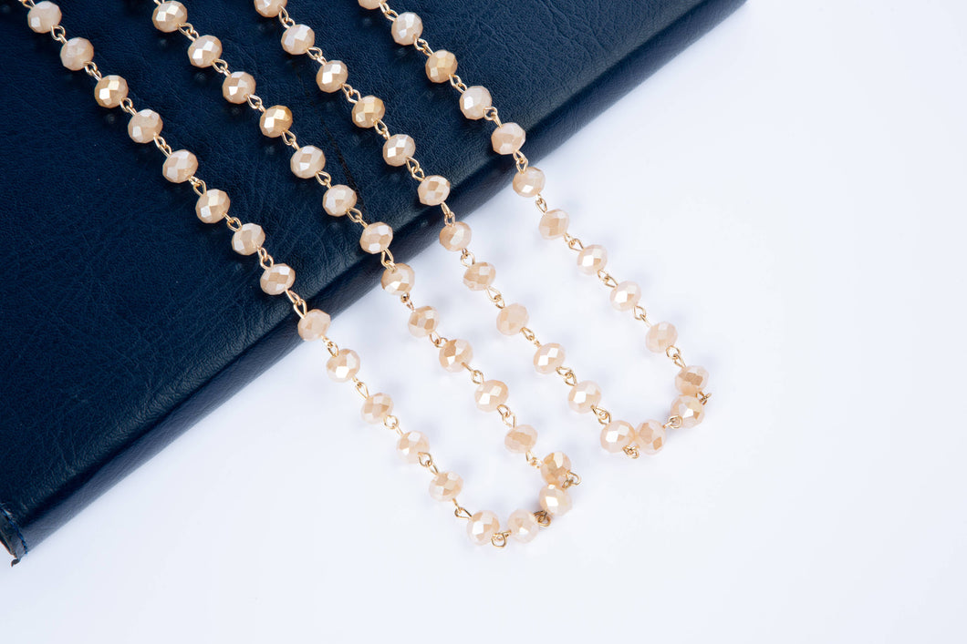 Crystal Beads Chain Necklace