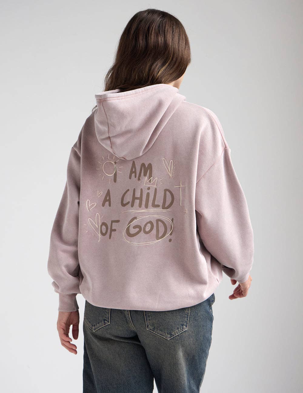 Child of God Brown Unisex Hoodie: L