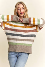Off White Multicolor Stripe Sweater
