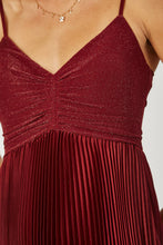 Portia pleated swing dress