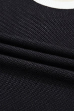 Black Western Horseshoe Short Sleeve Sweater