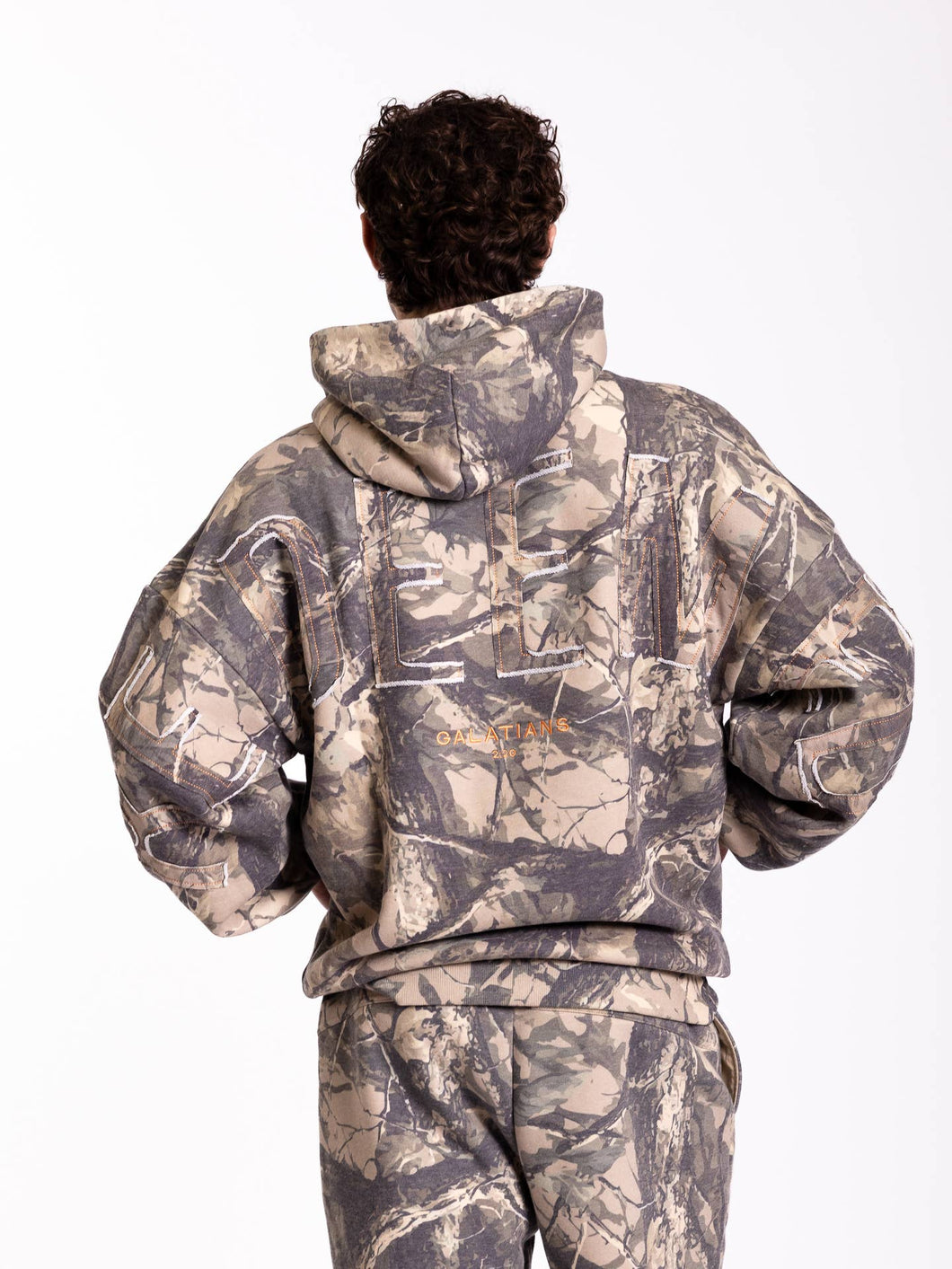 Dark Camo Redeemed Kingdom Essential Patchwork Hoodie
