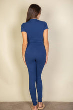 Navy Basic Solid Leggings