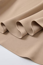 Beige Woven Skirt with Ruffle Detail