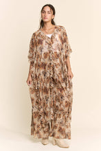 Cheetah Chiffon Davi & Dani Kimono Duster