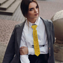 Black Bling Neck Tie Necklace