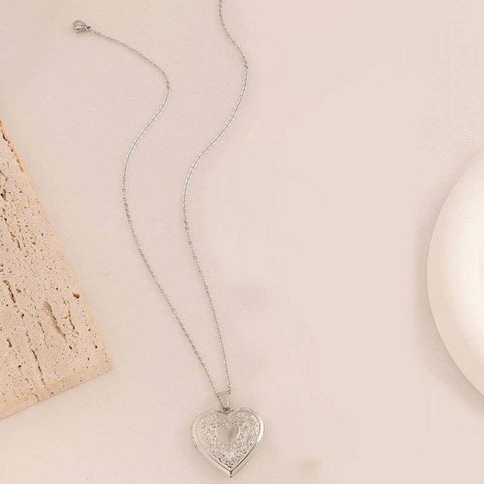 Silver Locket Necklace