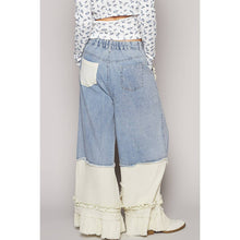 Denim Vintage washed double gauze wide POL pants