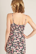 Black Multi Sleeveless Floral Print Mini Dress