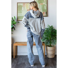 Grey Denim Two Tone Washed Contrast Oversized Oli+Hali Jeans