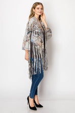 Feather Laser Cut Faux Suede Jacket