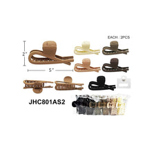 Minimal Design Jumbo Neutral Tone Hair Claw: MIX COLOR / ONE(12)