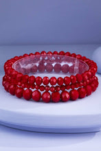 Emerald Isle 3 Strand Glass Bead Bracelet Set