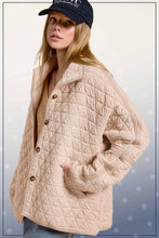 Birdy Sage Oversized Soft Quilted Button Down Jacket