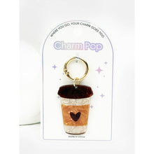 Coffee and Latte Key Charm: MIX COLOR / ONE(12)