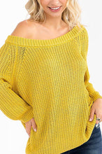 Mustard Long Sleeve Knit Pullover