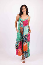 Wildflower Patchwork Sleeveless Adjustable Romper