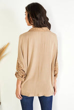 Camel Collared Button Down Oversized Venti Top