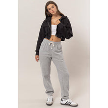 Black Fleece French Terry Cropped Jacket