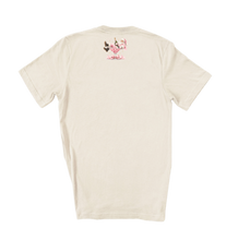 Natural Pink Champagne Santa Rhinestone Graphic Christmas Tee