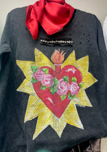 Blazing Heart Tattered Rare Bird Tee