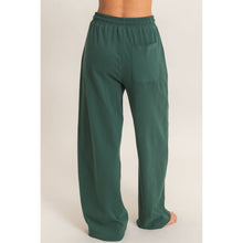 Dark Green Washed Barrel Sweatpants