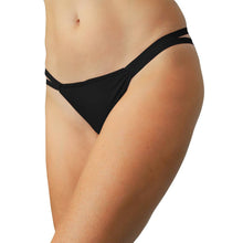 Black Strappy Micro Thong
