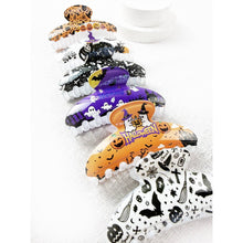 Halloween Oval Shape Hair Claw Clips: MIX COLOR / ONE(12)