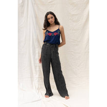 Navy Embroidered Cami