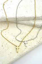 Silver Mini Cross Necklace