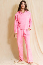 Neon Pink Elastic Banded Waist Baggy Pants
