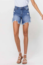 Harmonious High Rise Side Slit Frayed Hem Vervet Shorts