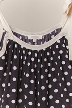 Black Polka Dot  Layered Mello Tunic