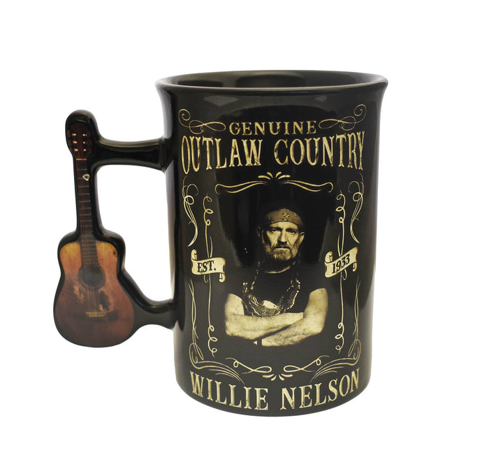Willie Nelson Mug - Outlaw Guitar Handle