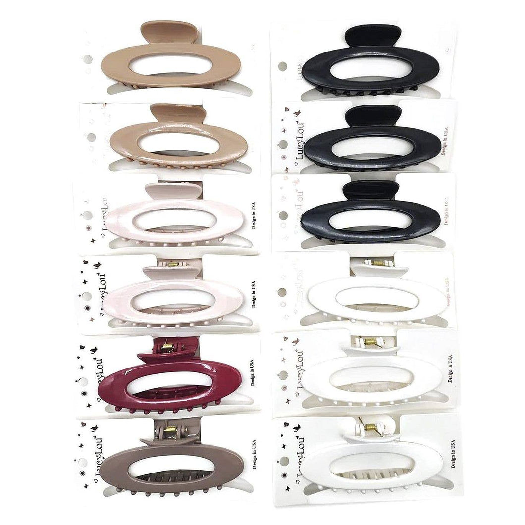 Oval Hair Claw Clip Minimal Geometric Claw Clip Modern Hair Accessories Women