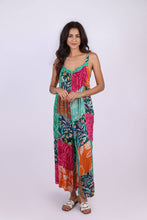Wildflower Patchwork Sleeveless Adjustable Romper