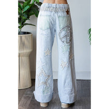 Blue Washed Star Patchwork Oli+Hali Jeans