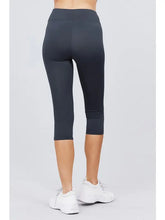 Charcoal Workout Capri Length Pants