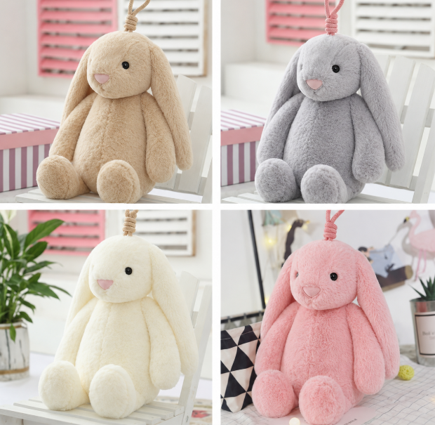 Ultra Soft Lop Bunny Plush & Bag Charm