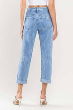 Laughter Super High Rise Color Block Cuffed Vervet Mom Jeans