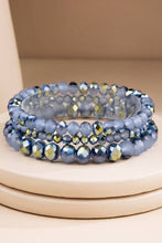 Sunrise 3 Strand Glass Bead Bracelet Set