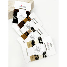 Leopard Pattern Mixed Rolled Hair Tie Set: MIX COLOR / ONE(12)