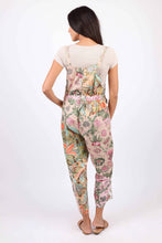 White Floral Umbrella Overalls in Upcycled Patchwork